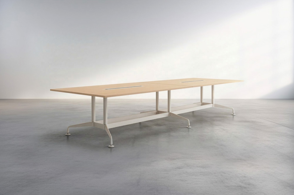 祖禾辦公家具推薦，現代辦公室會議桌，適合團隊協作與討論，可配備電源插座與數據接口，依照需求客製化尺寸與顏色。