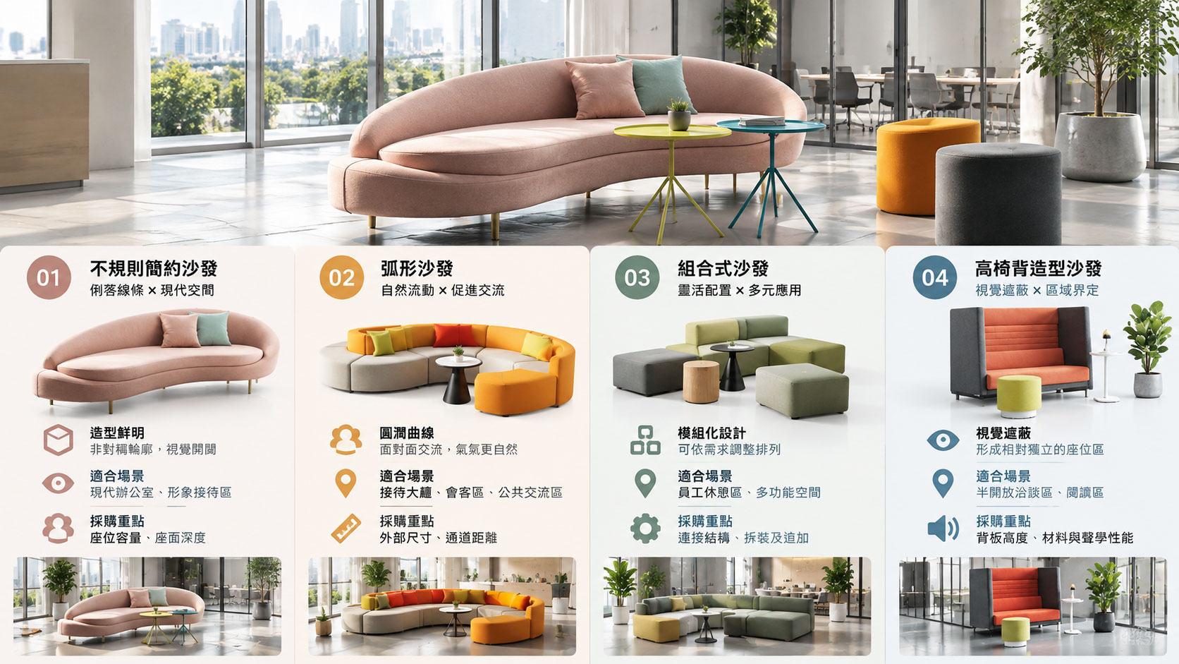 一、辦公室沙發如何影響空間使用體驗?
