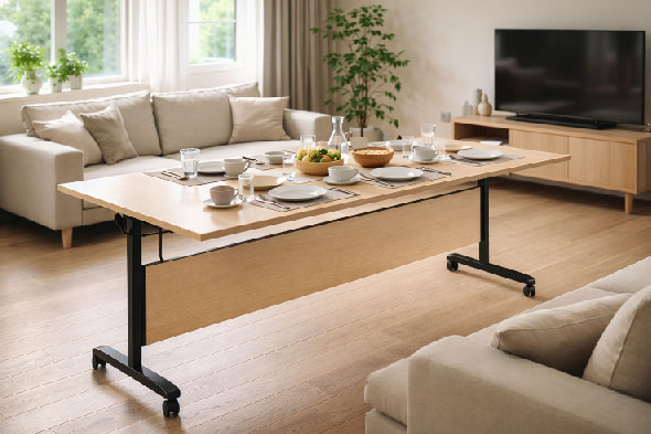 折合桌,移動式餐桌,移動式會議桌,餐桌,摺疊桌