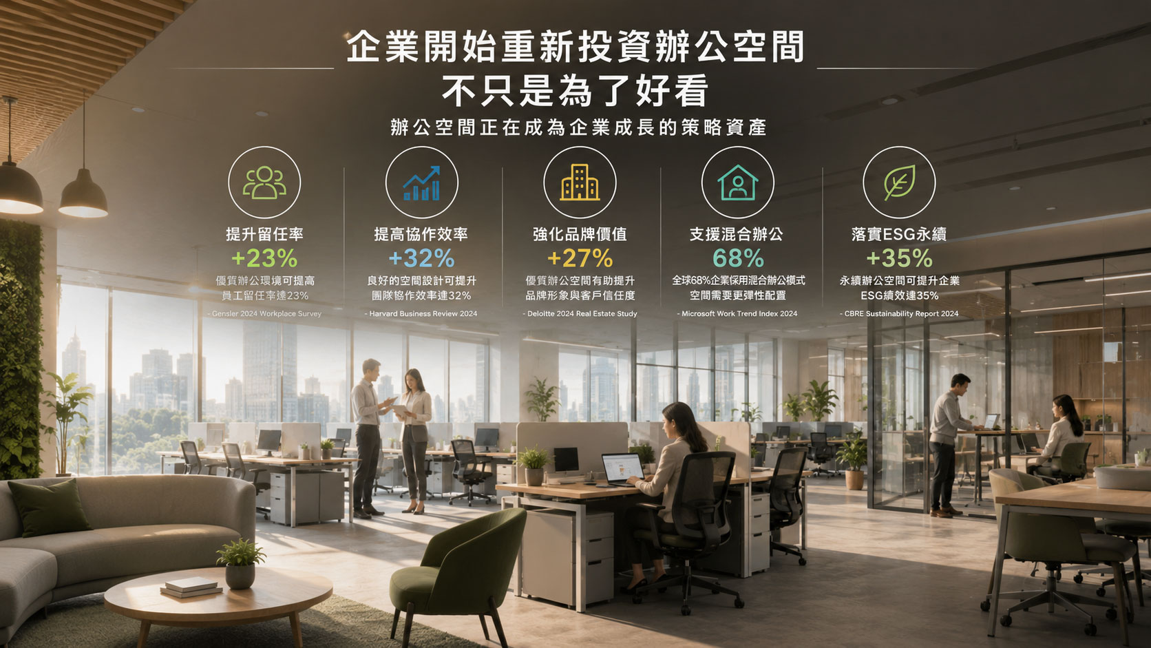 企業開始重新投資辦公空間不只是為了好看