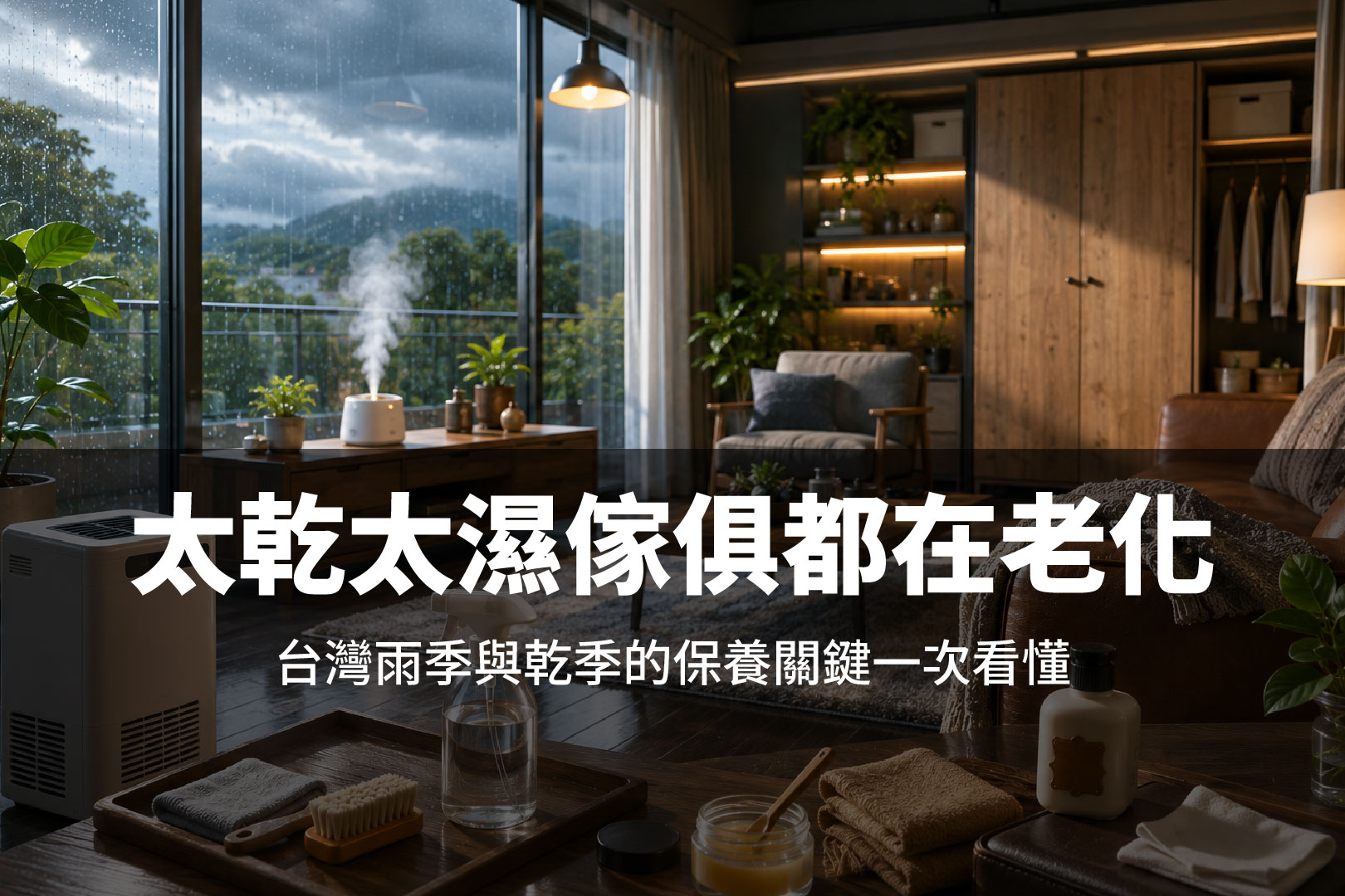 家具發霉怎麼辦？台灣雨季防潮、乾季防裂完整保養指南