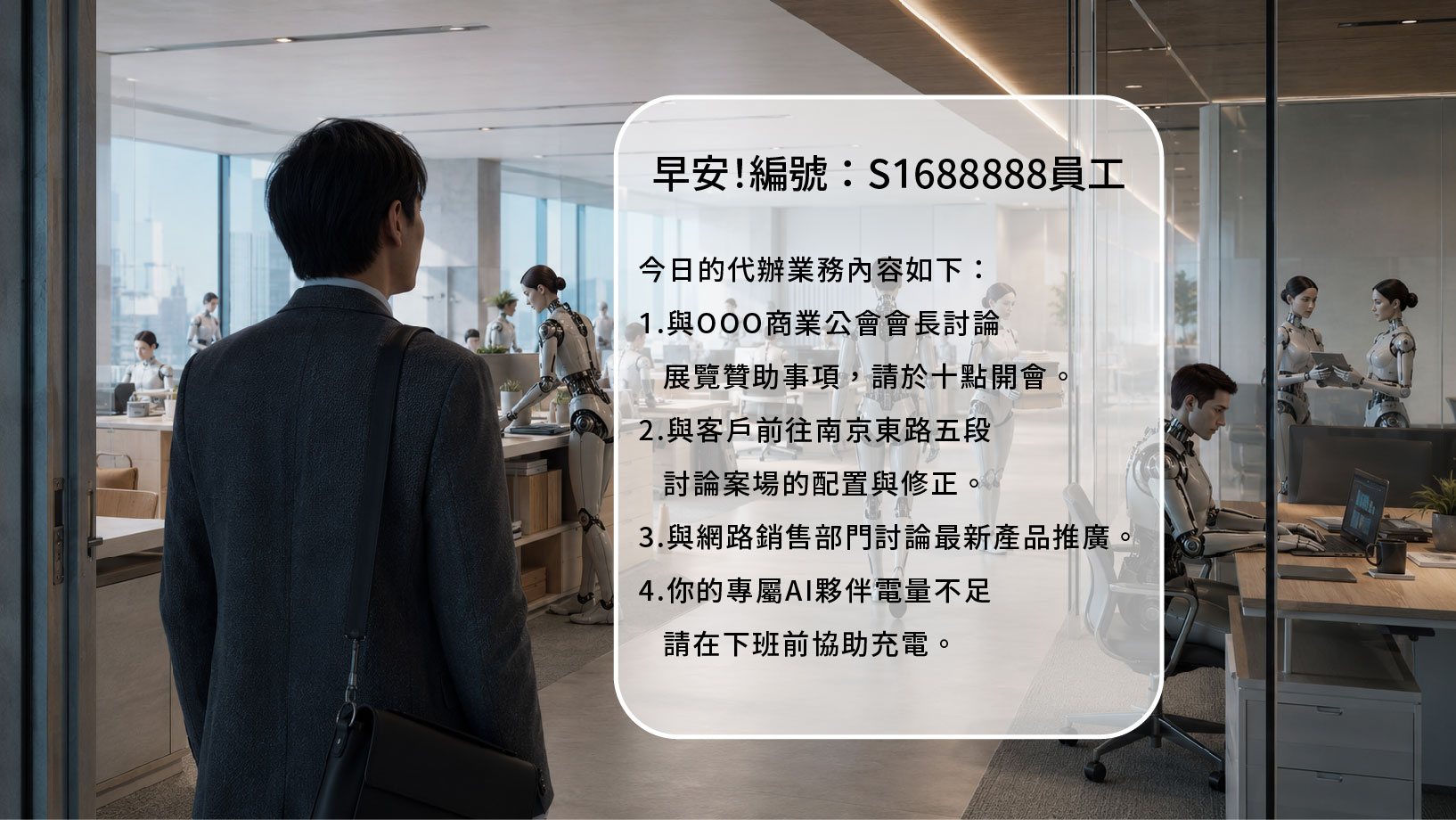 辦公室預言:當一半同事是人形機器人,空間將被重新定義